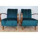 Pair of armchairs by Jindrich Halabala