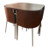 Table et 4 chaises en teck modèle « Fusion » par Sarah Kragnert x Ikea