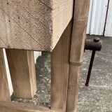 Etabli de menuisier en hêtre massif, France début XXe