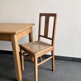 Paire de chaises cannées en chêne massif – rénovées
