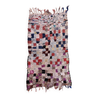 Colorful Boucherouite Moroccan rug - 126 x 195 cm