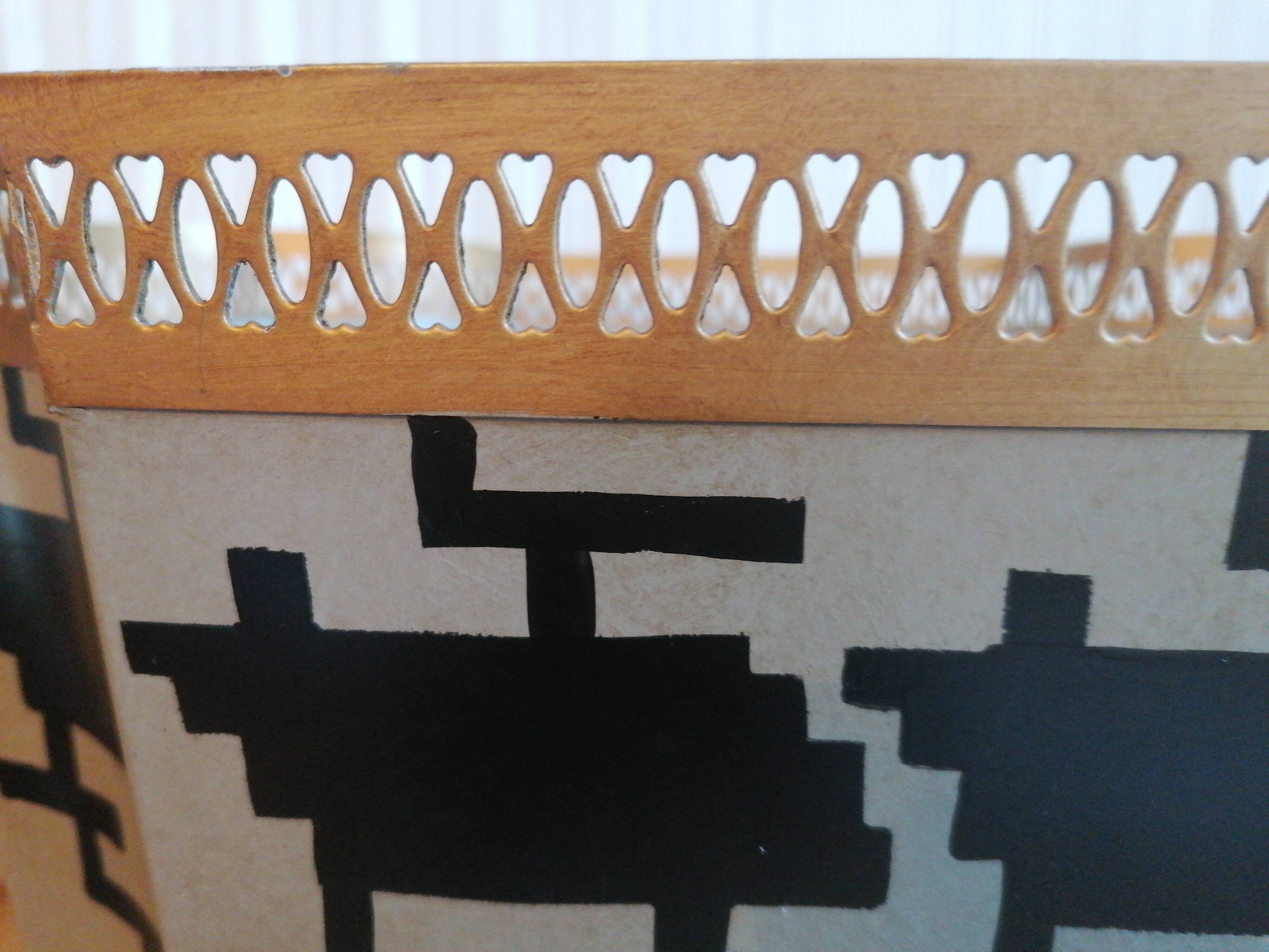 indoor planter made of painted sheet metal