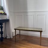 Glass terazo coffee table