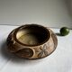Modernist raw stoneware coupe by Haico Nitzsche for Søholm, Denmark.