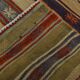 Red & Cream Striped Kilim Rug, 150x260Cm