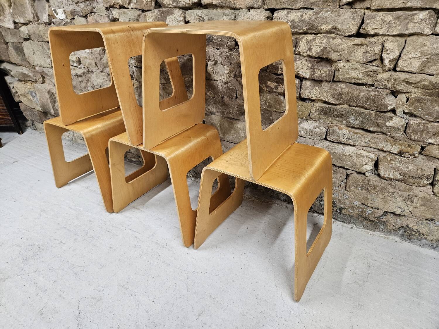 Lot 5 tabourets Lisa Noringer pour Ikea 2000"