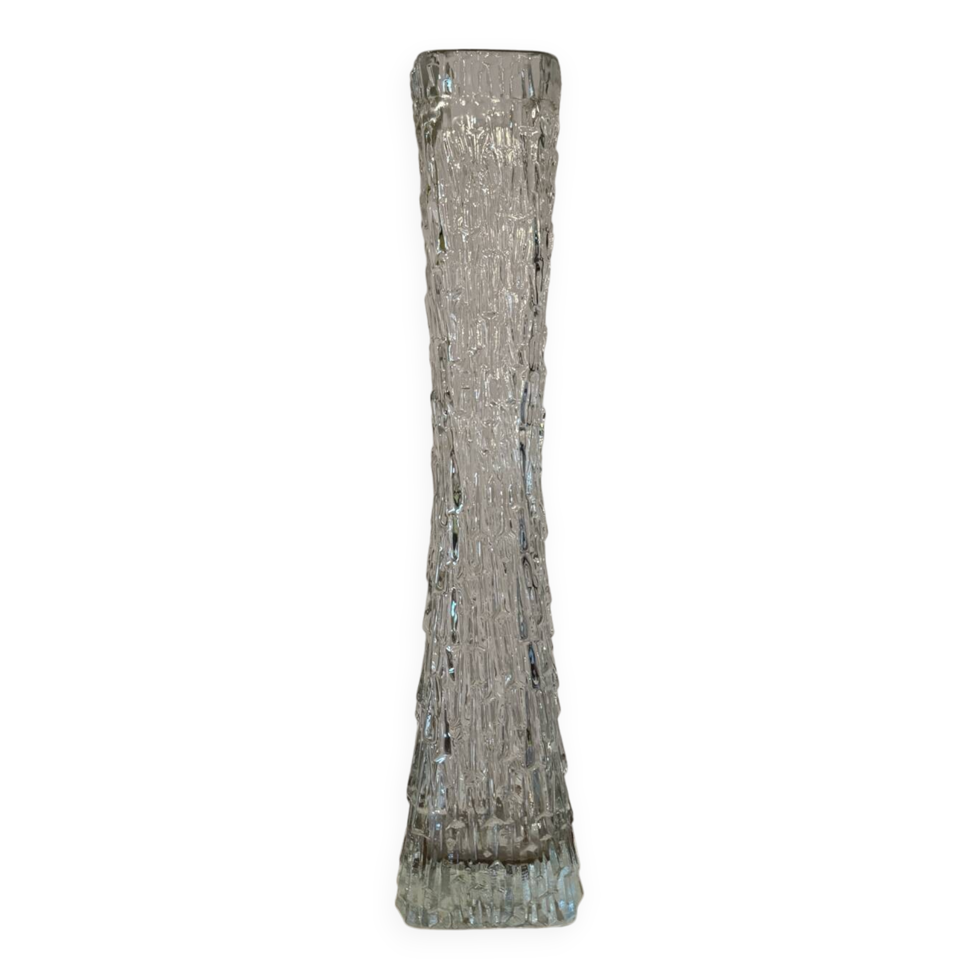 Pressed glass soliflore vase from the 70s