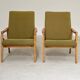 Pair of light green armchairs by Jiri Jiroutek for Interier Praha, 1960
