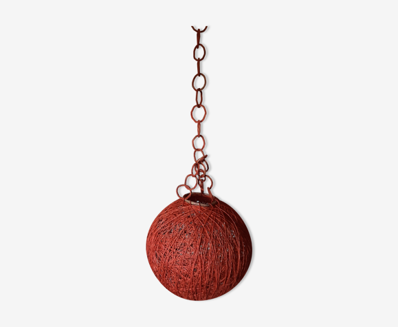 Luminaire boule ficelle 1980