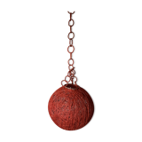 Luminaire boule ficelle 1980