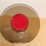 Beautiful smoked glass server/tray from the 70s