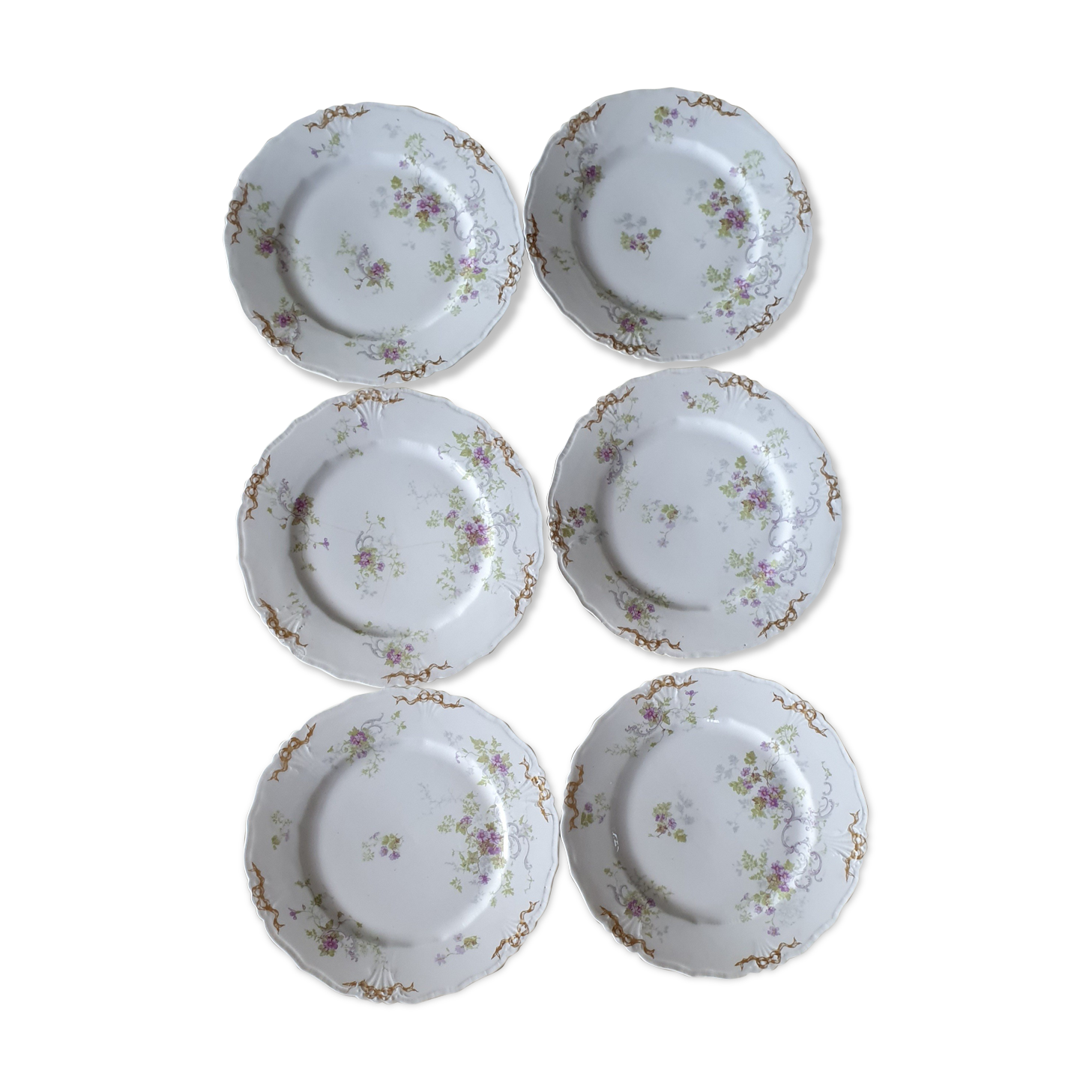 Porcelain dessert plates