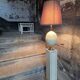 "Ostrich egg" floor lamp by Maison Le Dauphin