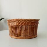 Vintage rattan basket