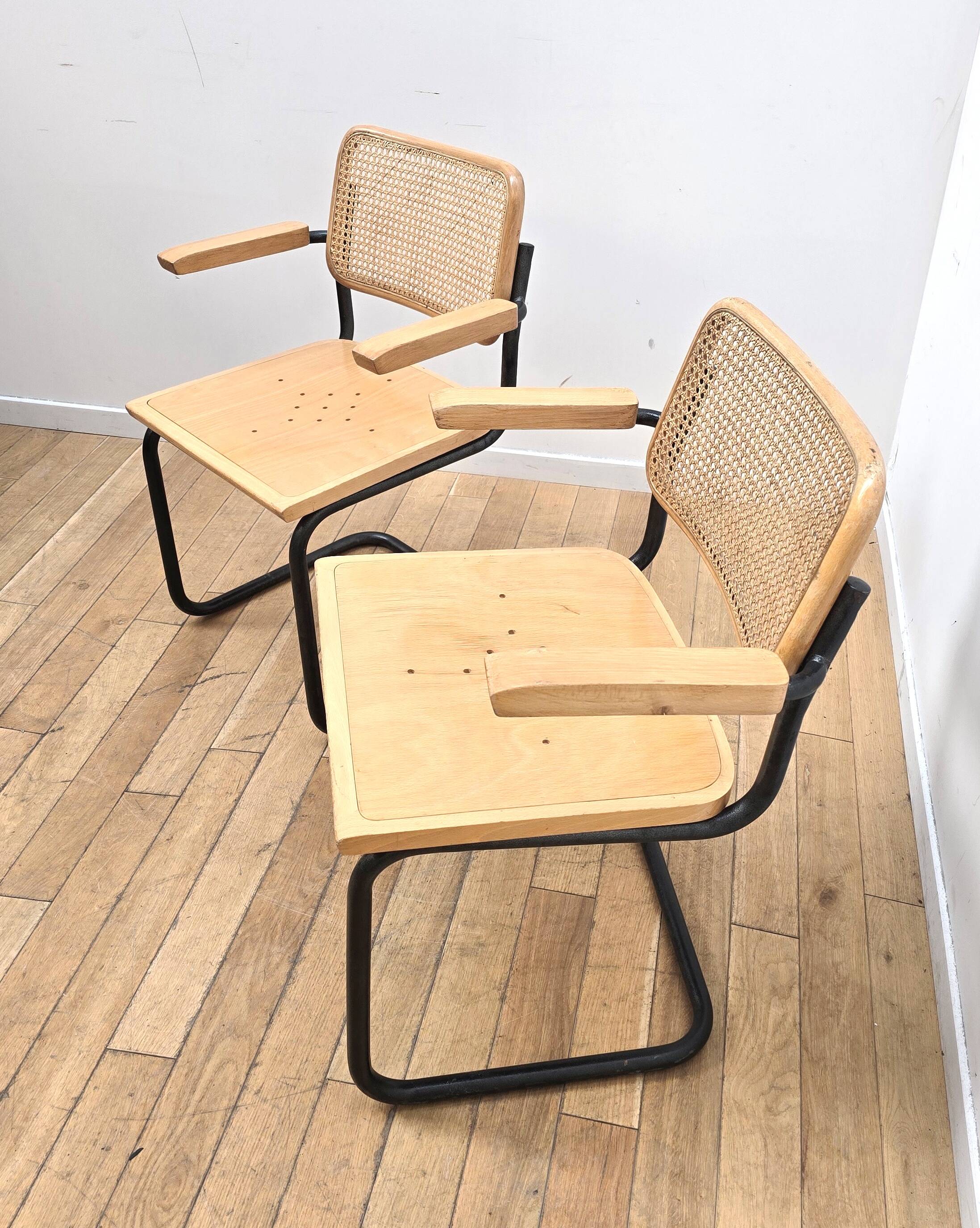Pair of Cesca B32 chairs