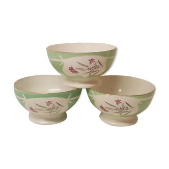 Set of 3 bowls Sarreguemines France