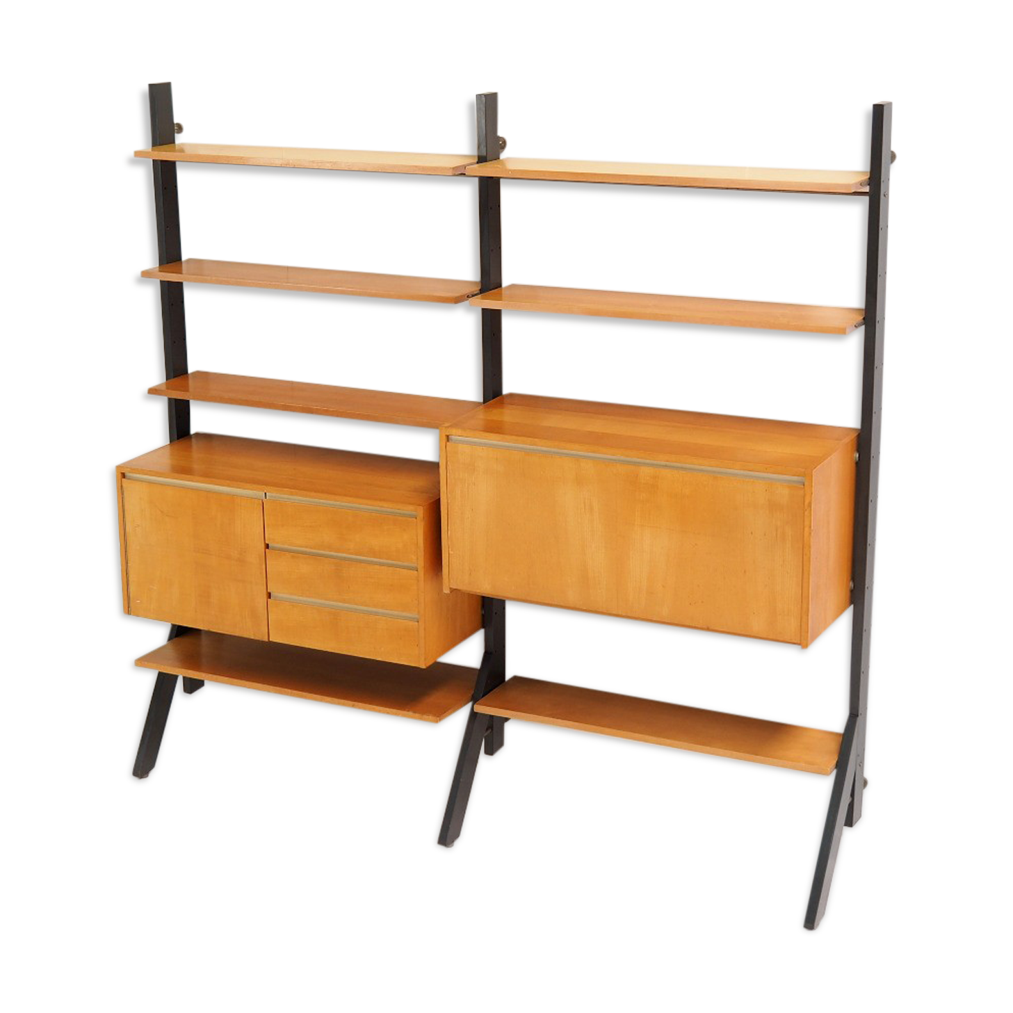 Dutch 1950s wall unit by Kho Liang Ie for Fristo