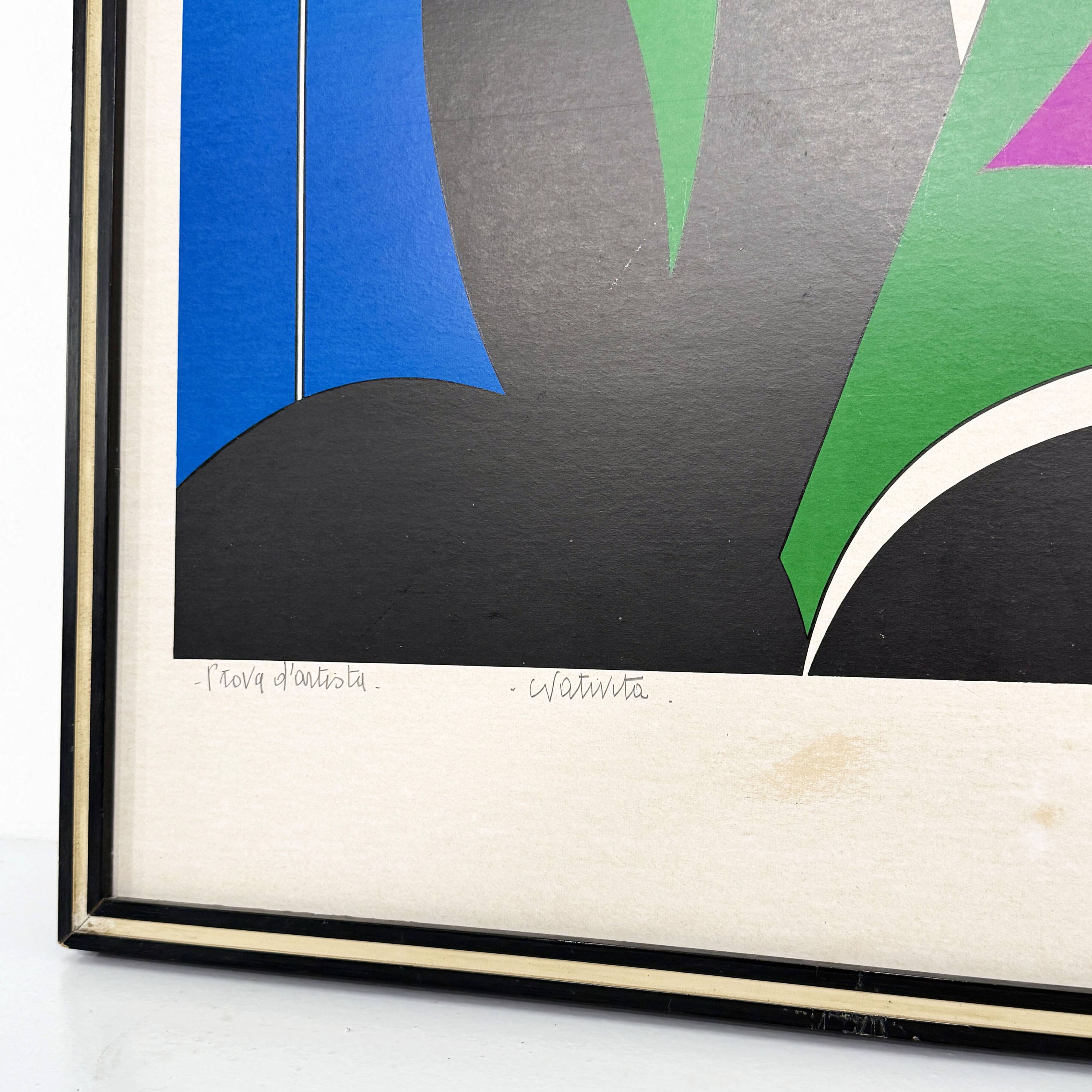 Lithograph "Nativity" by Corrado Cicognani, 1970