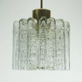 Doria mid century pendant light chandelier with 16 glass tubes 1960s