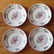 4 dessert plates Lunéville Kg street lamp