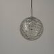 Hanging lamp in hand-blown white glass by Doria Leuchten, 1960s Germany