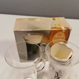 Original Irish coffee glasses from Arabia Finland, estimated 1980s, designed by Heikki Orvola