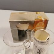 Original Irish coffee glasses from Arabia Finland, estimated 1980s, designed by Heikki Orvola