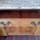 Walnut/Art Deco marble buffet
