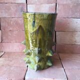 TAMEGROUTE POTTERY VASE IN GLAZED TERRACOTTA