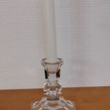 Crystal candle holder from val-saint-lambert