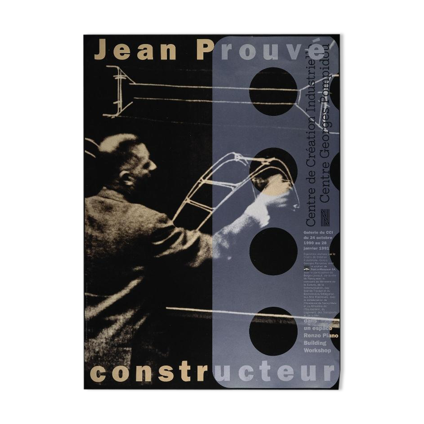 Poster "Jean Prouvé constructor"