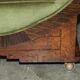 Art Deco Canapé Circa 1920 in Walnut, Cherry and Velvet