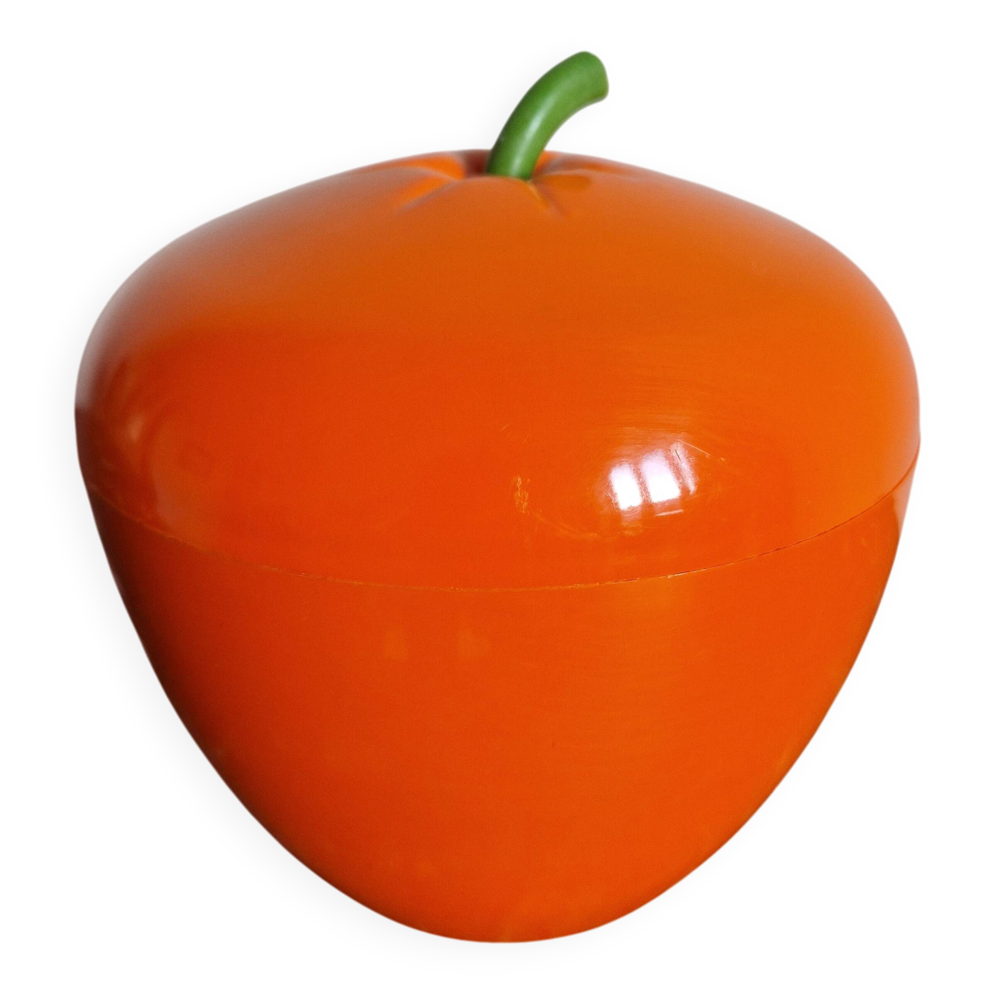 Vintage 1970s apple orange ice bucket - codec