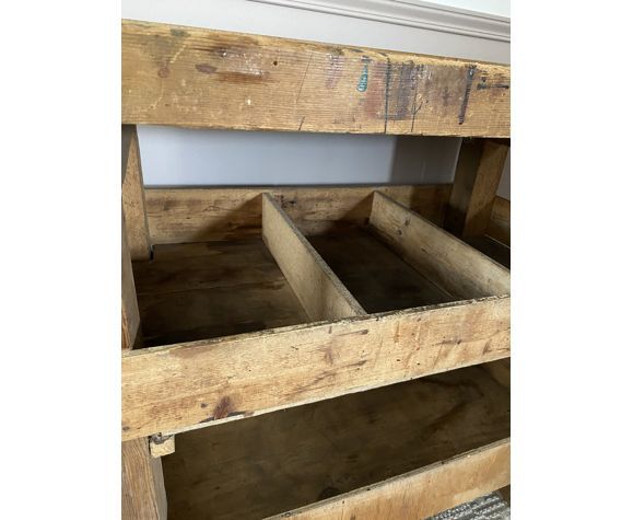 Vintage carpenter's wooden workshop set
