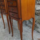Louis XV style cherry bedside tables