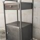 old metal medical bedside table circa 1930/40