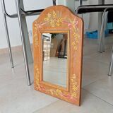 Vintage hand painted wooden mirror 46*30
