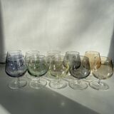 Coffret de 10 verres à Cognac de Luminarc en verre coloré