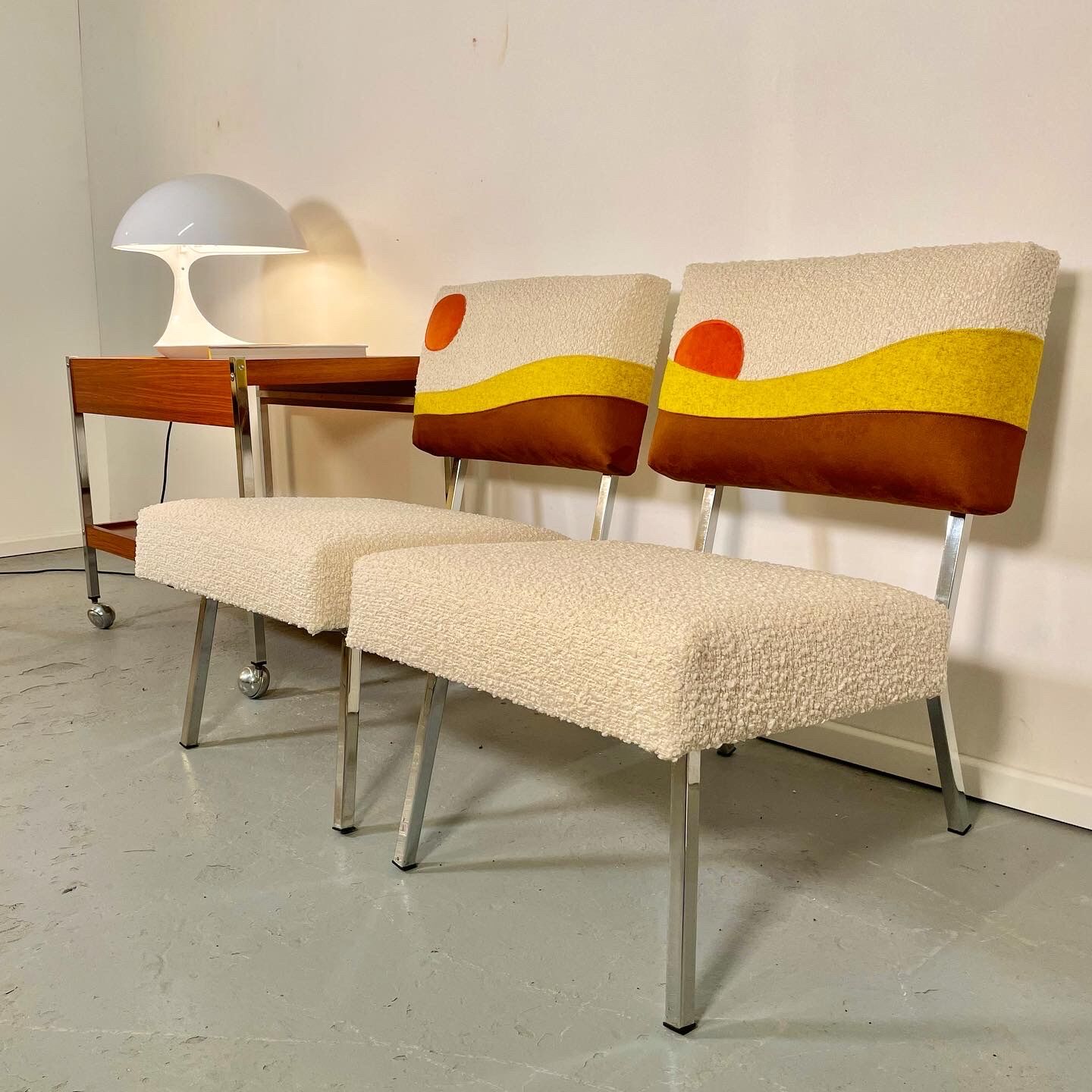 Modernist armchairs