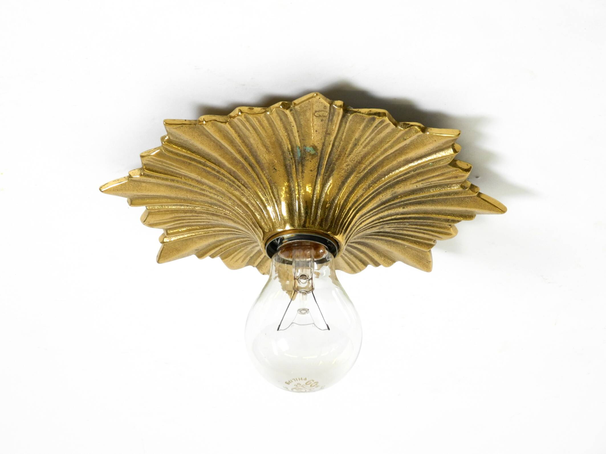 1960s Space Age Star Design Wall or Ceiling Lamps in Bronze