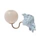 Vintage opaline globe sculptural wall light