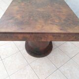 Art deco period table in walnut bramble