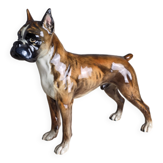 Porcelain Boxer Dog, Goebel, Germany, 1973
