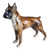 Porcelain Boxer Dog, Goebel, Germany, 1973