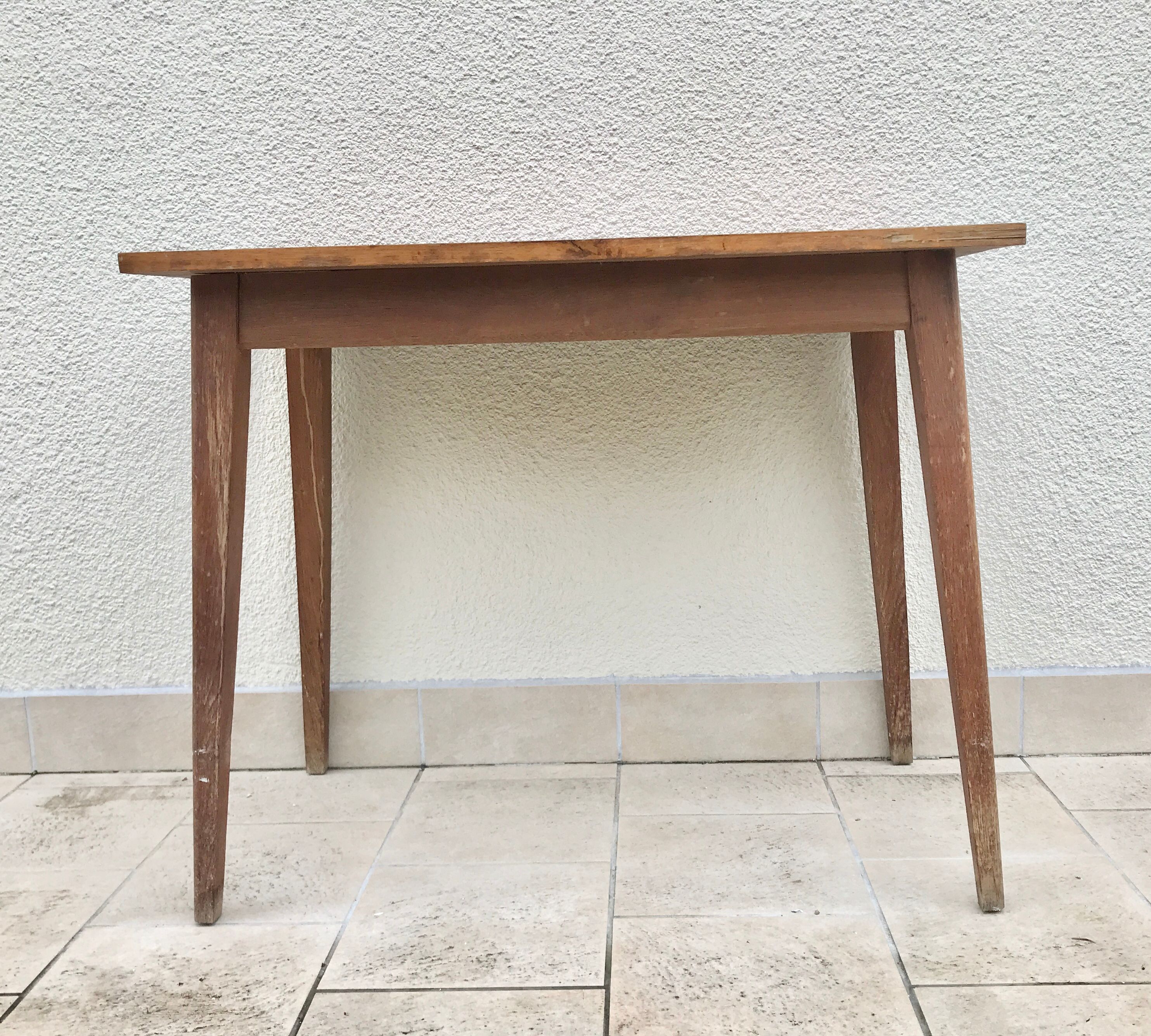 Small desk table feet vintage compass feet