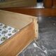 Antique two-body buffet in carved wood - marble top - very good condition