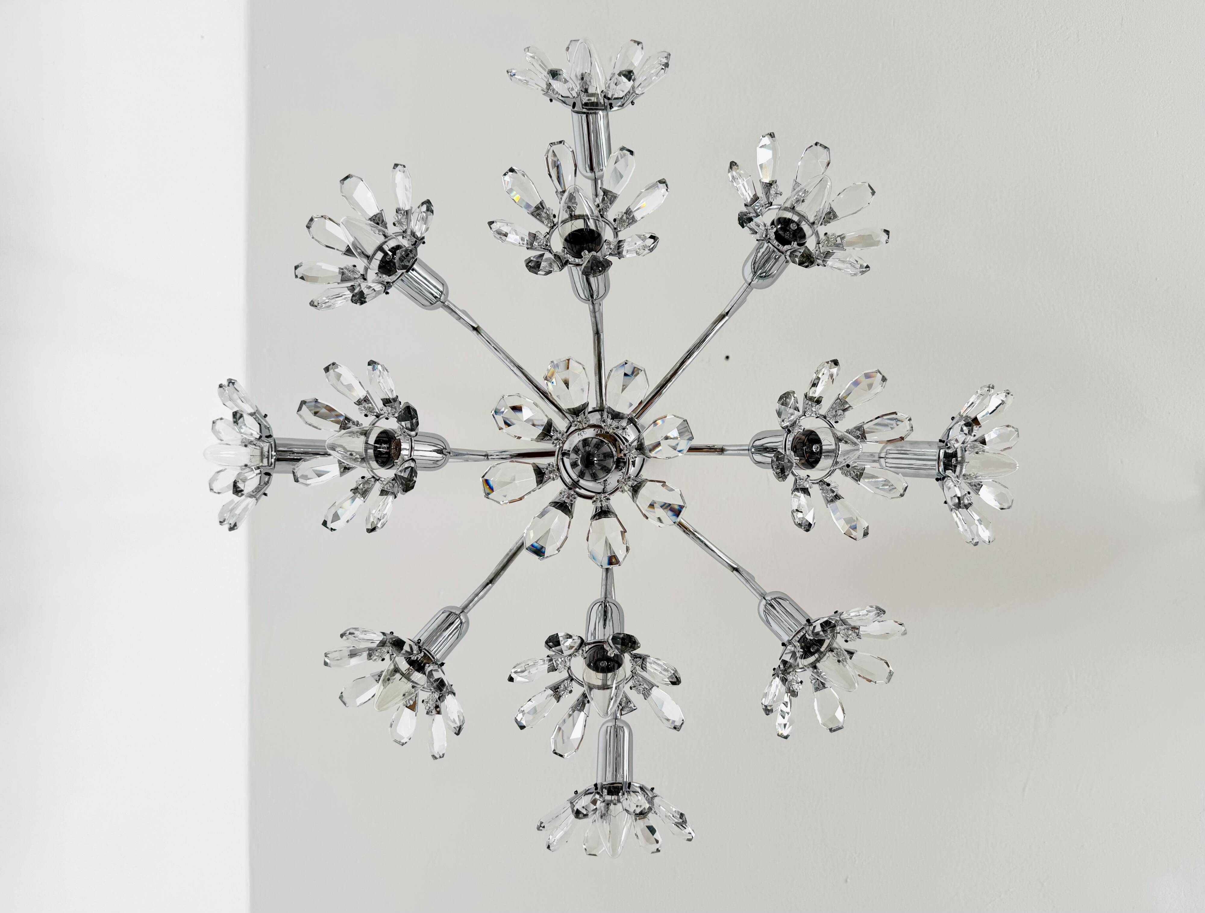 Crystal Glass Chandelier by Bakalowits
