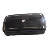Old Napoleon III style snuffbox with mother-of-pearl inlaid decoration
