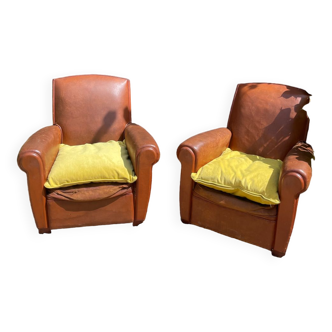 Pair of club chairs