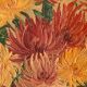 Painting the bouquet of vintage dahlias signed Blanchard